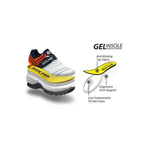 Calzado Deportivo SOLM8 S8 3.0 para Cricket y Césped Artificial, Combinación de Colores Blanco/Naranja - Product Image 6