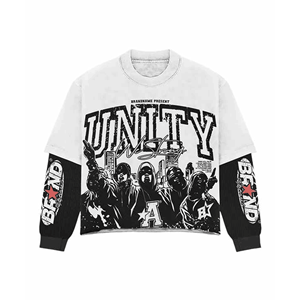 Wholesale 2025 New Double Layer Silk Mesh American Distressed Women Tie Dye Crop <b>Top</b> Slim Long Sleeved Crop T-shirt Custom Logo - Product Image 2