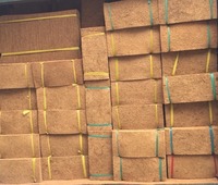 Tapis de porte extérieur épais en fibre de coco naturelle vietnamienne, non peint, brun uni, vente en gros