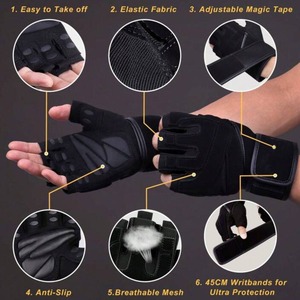 Guantes de Gimnasio de Alta Calidad para Levantamiento de Pesas, Uso Deportivo al Aire Libre, Material de Nailon, Venta Directa de Fábrica - Product Image 4