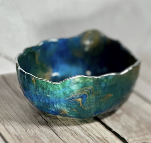 Modern <b>Resin</b> Bowl Unique Artistic Dish with <b>Epoxy</b> Polished Technique Great <b>for</b> <b>Table</b> Decor Gifts Display <b>for</b> Occasions - Product Image 2