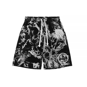 Pantalones Cortos Deportivos Personalizados OEM 2025, Pantalones Cortos Unisex Tie Dye con Costura Interior de 5 Pulgadas, Mezcla de Algodón y Felpa, Pantalones Cortos 100% Algodón - Product Image 4