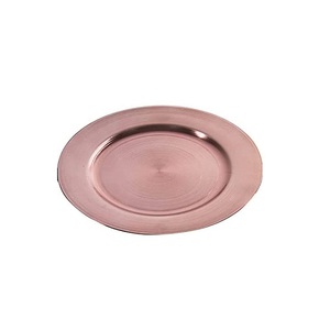 Assiette de service en métal au design magnifique, or antique, pour la décoration de table à manger à la maison, mariage, forme ronde, plat de service pour aliments - Product Image 3