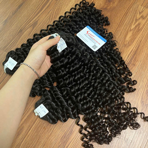 Vendeur chaud 100% Extensions de cheveux Remy vietnamiens Deep Wave Trame Cheveux de couleur noire - Product Image 1
