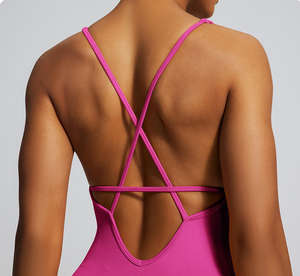 Combinaison de sport pour femme de haute qualité, sans couture, sexy, moulante, avec dos haut, pour le yoga - Product Image 2