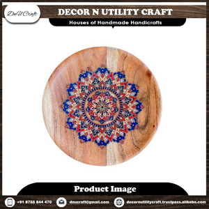 Platos de madera para restaurante, vajilla multiusos de madera de Acacia Natural hecha a mano, a la venta al mejor precio - Product Image 3