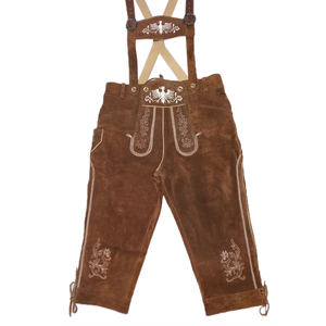 Genou bavarois surdimensionné léger pour hommes Lederhosen coupe ajustée taille moyenne anti-rides bouton braguette prix raisonnable services OEM - Product Image 2