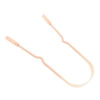 Nettoyeur de langue Portable grattoir de langue en acier inoxydable nettoyeurs de langue en métal souffle frais grattoir de nettoyage oral