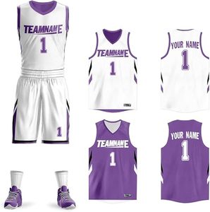 Camiseta de Baloncesto de Poliéster 100% Impresa en Fábrica para Adultos, Diseño OEM, Logotipo, Nombre y Número en la Parte Delantera/Trasera, Talla Grande, Transpirable - Product Image 5