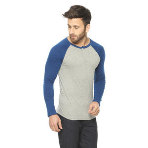 Camiseta de Manga Larga con Peso Equilibrado, 100% Algodón, 205 GSM, Transpirable, Cómoda, Informal, Proveedor de Etiqueta Privada OEM Personalizada - Product Image 3