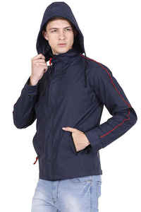 Blouson d'aviateur matelassé pour hommes OEM col montant veste d'hiver avec fermeture à glissière imperméable tissu noir uni duvet taille XL - Product Image 5