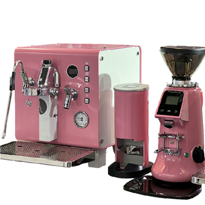 <strong>Coffee</strong> <strong>Machine</strong> Professional <strong>Pink</strong> Semi-Auto Espresso <strong>Coffee</strong> <strong>Machine</strong> for Commercial - Product Image 1