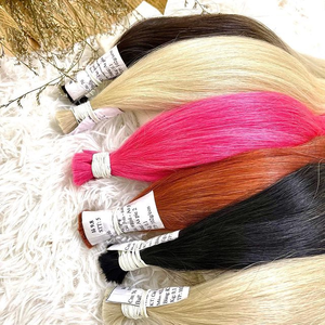 Prix de gros d'usine couleur noire naturelle 100% cheveux humains vietnamiens vierges en vrac Extensions de cheveux vierges trame de génie - Product Image 3