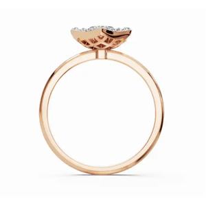 แหวนเพชรทรงกลม Augusta Blossom Star ระดับพรีเมียม น้ำหนัก 0.155 กะรัต ทอง 9 กะรัต 14 กะรัต 18 กะรัต ขายส่งออนไลน์ - Product Image 4