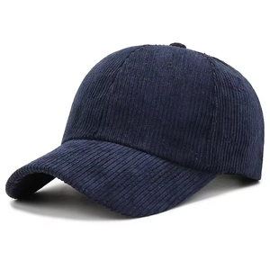 Casquettes de baseball en velours côtelé avec logo brodé personnalisé, haute qualité, structurées, 6 panneaux, unisexe, style vintage, pour toutes les saisons - Product Image 3