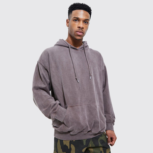 Sudaderas con capucha desgastadas personalizadas con logotipo serigrafiado Streetwear algodón pesado Sun Fade Vintage Acid Wash Hoodie - Product Image 5