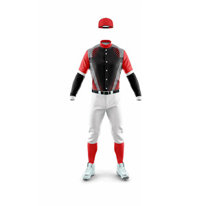 Venta al por mayor barato logotipo personalizado bordado sublimación uniforme de talla grande hombres de secado rápido transpirable camisetas de béisbol - Product Image 2