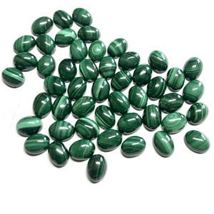 Vivaaz Gems Cabochon de malachite verte ovale de haute qualité 4x5mm pierre précieuse semi-précieuse naturelle en vrac certifiée IGI pour bijoux - Product Image 3