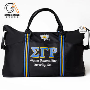 Bolsa de Viaje Personalizada de Lona Grande para Gimnasio, Estilo Sigma Gamma Rho, para Fin de Semana, con Asa de Hombro, para Hermandad SGRho - Product Image 6