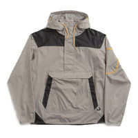 Veste coupe-vent unisexe personnalisée, à capuche, imperméable, respirante, enduite, pour la randonnée en plein air, veste de pluie, service OEM