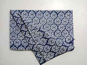 Tela de algodón con estampado de bloques a mano, hermosa tela de algodón con estampado Floral hecha a mano india, tela para hacer vestidos - Product Image 4