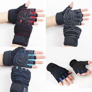 Custom Half Finger Gym Fitness <b>Gloves</b> Neoprene Adjustable Wrist Strap Non Slip Weightlifting Workout Training <b>Gloves</b> Unisex OEM - Product Image 5