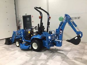 Acheter Ls tondeuse à gazon avec chargeur frontal et pelleteuse mini tracteur équitation tondeuse à gazon tracteur avec pelleteuse pour la vente en Europe - Product Image 2