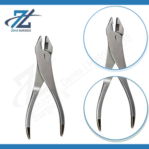 Alicates de Corte de Alambre de Acero Inoxidable con Mangos Dorados y Borde de Carburo de Tungsteno de 120 mm de Largo para Alambre de 0.2 mm, Uso Quirúrgico, Certificación CE - Product Image 3