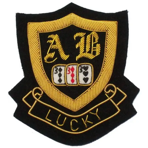 Insignes de broderie à la main de haute qualité en fil de lingot/Insignes de broderie pour vêtements à prix d'usine - Product Image 3