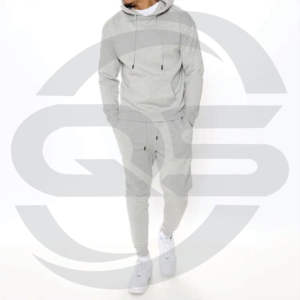 2024 personnalisé formation Jogging confortable fermeture éclair sweats à capuche costumes deux pièces ensemble survêtements pour hommes - Product Image 1