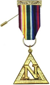 Joya de Pecho de los Grandes Maestros de la Armada Real |   Joyas de la Regalia Masónica |   Joya de maestro masón de grado pasado |   Regalos de joyería masónica - Product Image 2