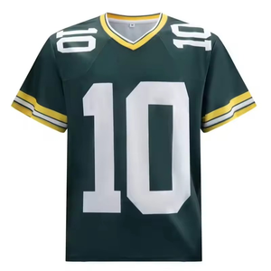 Camiseta de fútbol americano cosida para niños, la mejor calidad, personalización completa, sublimación, equipo de uniforme de fútbol Atlético - Product Image 1