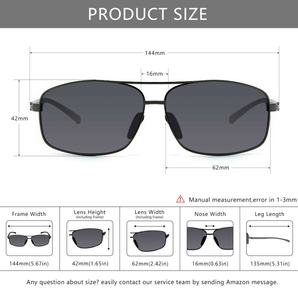 Boss Men Lunettes de soleil polarisées rectangulaires pour le sport avec protection UV Vente en gros - Product Image 3