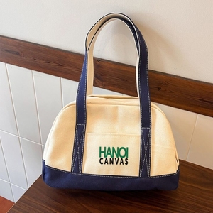 Sac fourre-tout en toile personnalisable, réutilisable, avec poignée en coton, tendance, fabrication vietnamienne directe OEM, pour le shopping - Product Image 3