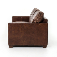 Canapé Chesterfield en cuir véritable Blue Ocean, trois places, en forme de L, extensible, convertible, mobilier moderne pour la maison, salon