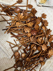 Cuillère en bois de qualité restaurant outil de cuisine non toxique - Product Image 2