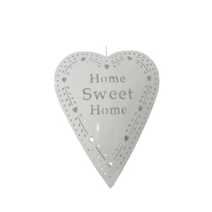 ของตกแต่งรูปหัวใจเหล็กสีขาว ดีไซน์สวยงาม สำหรับแขวนประดับบ้านในเทศกาลคริสต์มาส  รับสั่งทำตามแบบ - Product Image 1