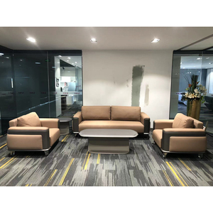 Modern Luxury PU Leather <b>Sofa</b> Set 3 Seater Combination High Density <b>Foam</b> Couch for Apartment Villa Office Reception Room - Product Image 3