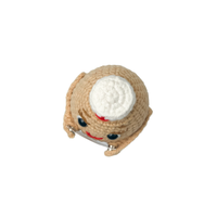 Poupée infirmière en crochet artisanale mignonne avec message positif, jouet en peluche JNC Macramé Vietnam Coton Polyester personnalisable pour