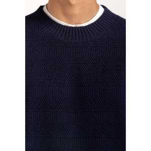 เสื้อสเวตเตอร์คอกลมผู้ชาย ผ้าฝ้าย 100% พิมพ์ลายโลโก้ ตกแต่งด้วยลายพิมพ์ เสื้อฮู้ดถักสำหรับฤดูหนาว ระบายอากาศได้ดี แขนสั้น - Product Image 5