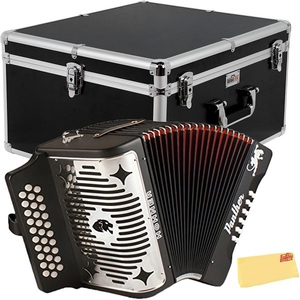 PROVEEDOR VERIFICADO de Acordeón Diatónico Hohner 3500FB Corona II de 31 Botones FBbEB Nuevo, Color Blanco con Bolsa y Correas - Product Image 1