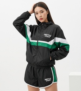 Chaqueta deportiva informal ligera personalizada de gama alta para correr, chaqueta con cremallera completa para mujer, cortavientos, chaqueta para senderismo al aire libre - Product Image 4