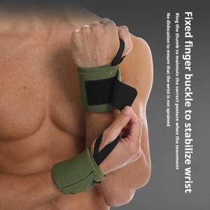 Bandes de maintien pour poignets en coton personnalisées avec soutien durable, préviennent les entorses pour la musculation et les tractions. - Product Image 2
