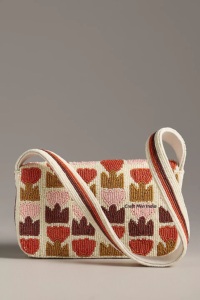 กระเป๋าสะพายไหล่สองสายทำด้วยมือกระเป๋าถือประดับลูกปัดมะนาวสไตล์วินเทจของผู้หญิงสำหรับฤดูร้อนตกแต่งด้วยมุกและกระดุมที่ปิด - Product Image 3