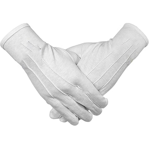 Guantes Masónicos Personalizados de Algodón Suave Blanco con Bordado Masónico, Símbolo de Shriner, Logotipo de la Francmasonería - Product Image 6
