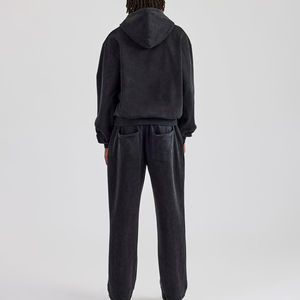 Ensemble de survêtement de sport grande taille pour hommes, survêtement de sport uni en polyester, vente en gros, personnalisable, respirant, confortable, ensemble de survêtement pour hommes - Product Image 2