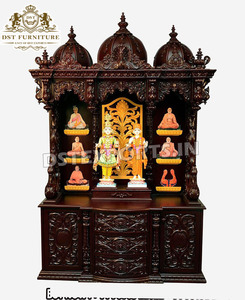 Modern South Indian Gopuram Style Teak <b>Mandir</b> Indian Customized Luxury Handcrafted Durable Carved Teak Wood Temple Professional - Product Image 5
