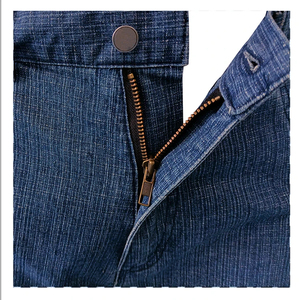 Breathable Eco-Friendly Cotton Blend Knitted Denim Pants-Comfortable Straight Fit Streetwear High Street <b>Light</b> Wash <b>Letter</b> - Product Image 6