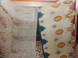 Multicolored Bohemian Sari Breathable Bed <b>Canopy</b> with Mosquito Net and Camping <b>Tent</b> for Home Decor and Camping - Product Image 2