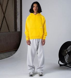 Camisetas de algodón de peso pesado para hombre, ropa de calle Formal, estampado Vintage de gran tamaño, Sudadera con capucha de talla grande en tela de punto - Product Image 3